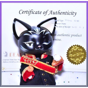 Dear Mine Picasso Bean Prince Scar Cat Dearmine 5" BJD Balljointed Doll COA Box